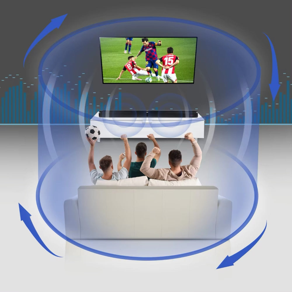 Soundbar mit Bluetooth und kabellosem Subwoofer