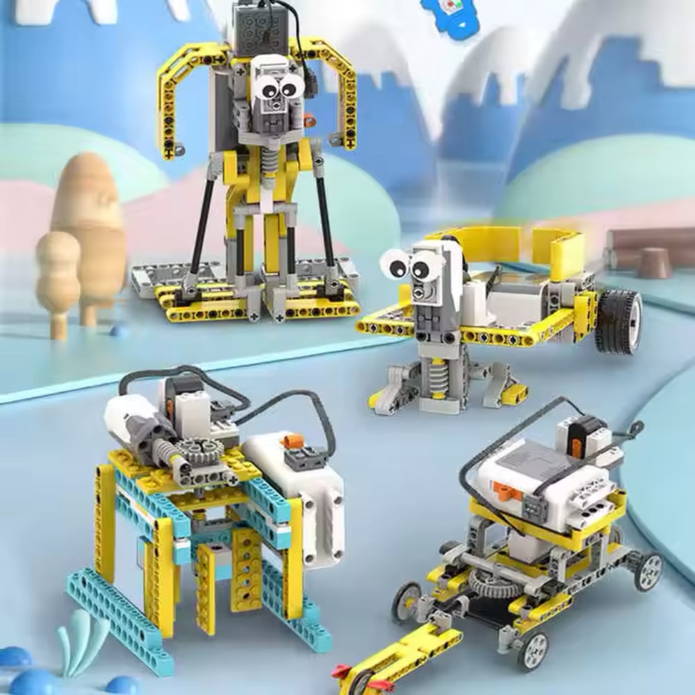 Roboter-Set für angehende Ingenieure 50-in-1 – Intelligentes DIY-Baukastenset mit 606 Teilen und Fernbedienung