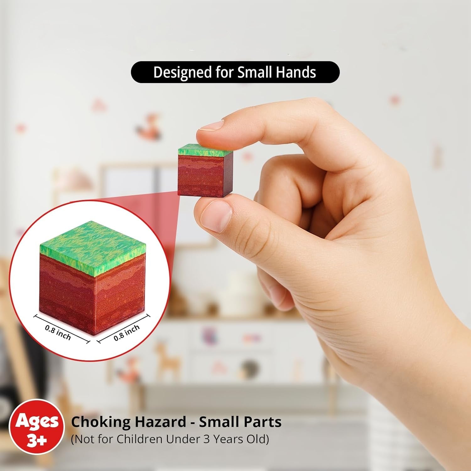 MAGNECRAFT Magnetic Blocks – 200 Stk. magnetische Bauklötze STEM-Spielzeug für Kinder ab 3 Jahren