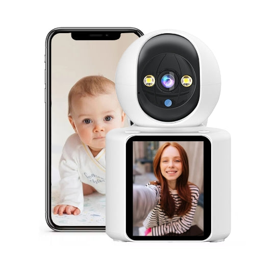 Intelligenter kabelloser Babyphone mit Nachtsicht und Zwei-Wege-Video- und Audioverbindung.