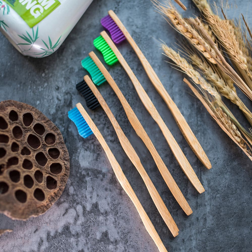 Bambus-Zahnbürste - Satz von 4 Stück