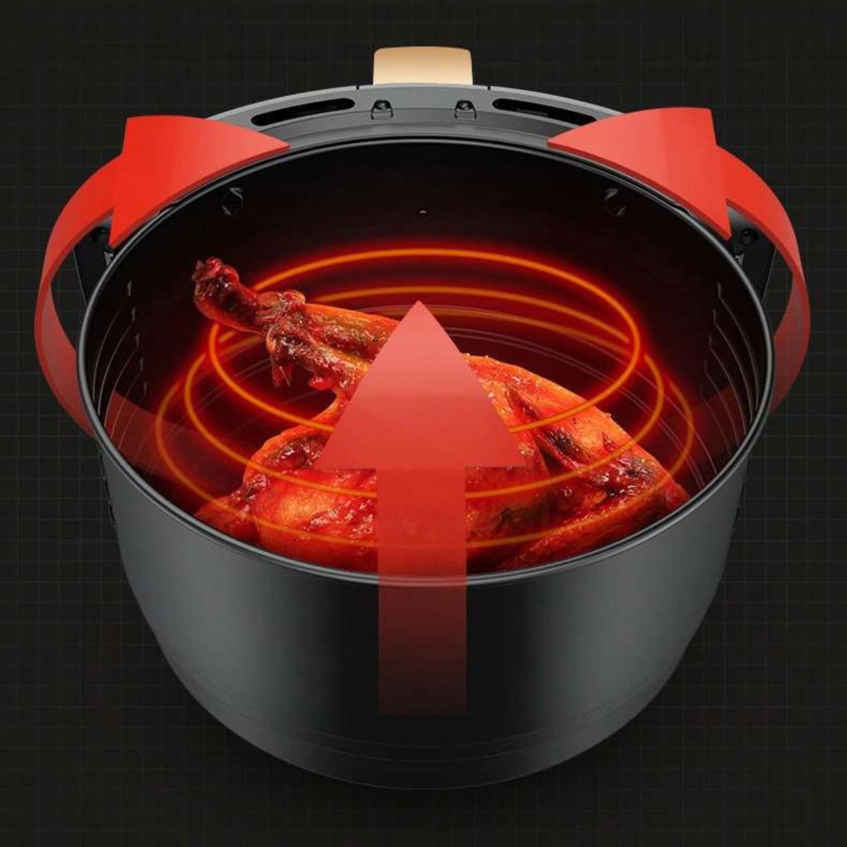 Heißluftfritteuse, 4,5 L Fassungsvermögen