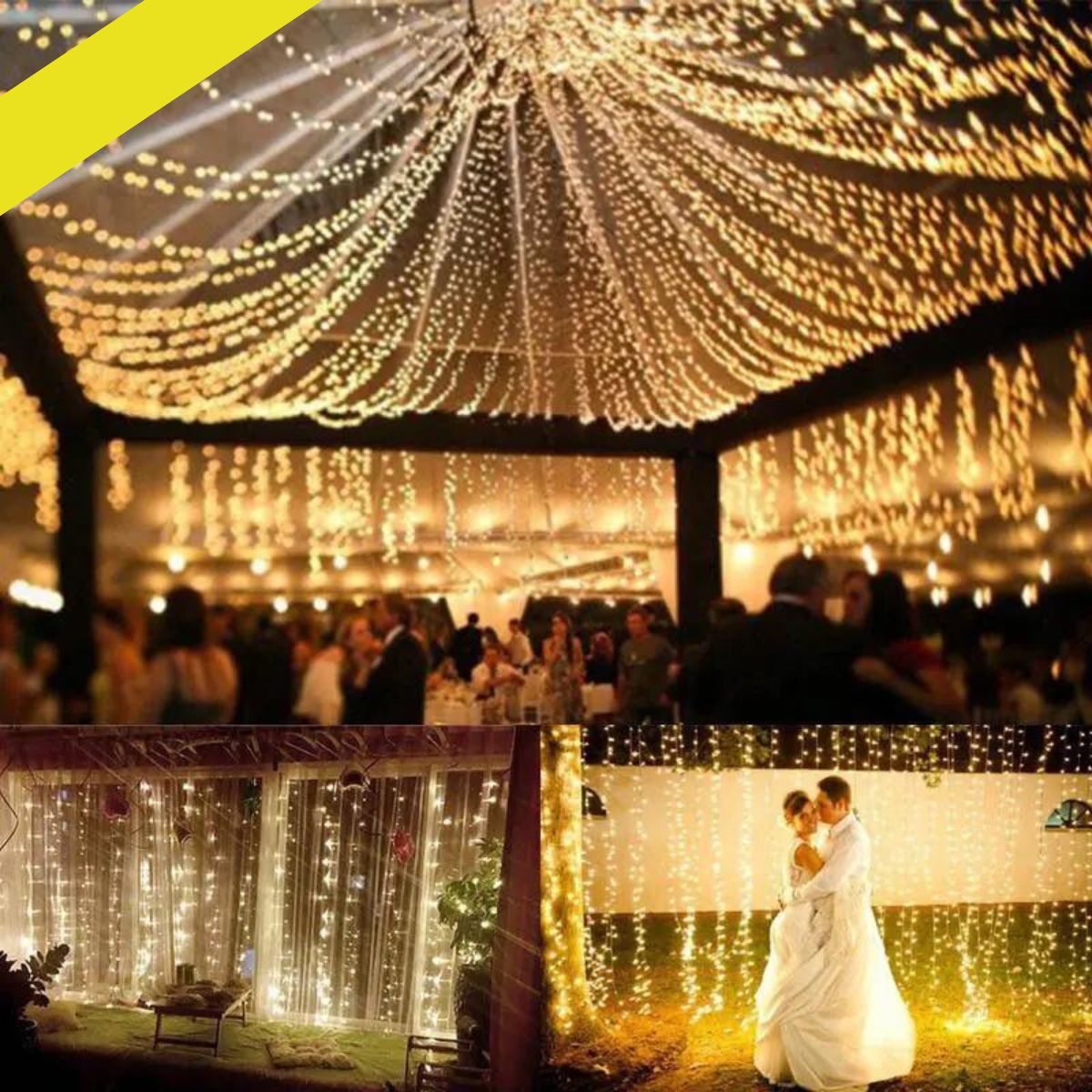 LED-Lichtvorhang 3x3m