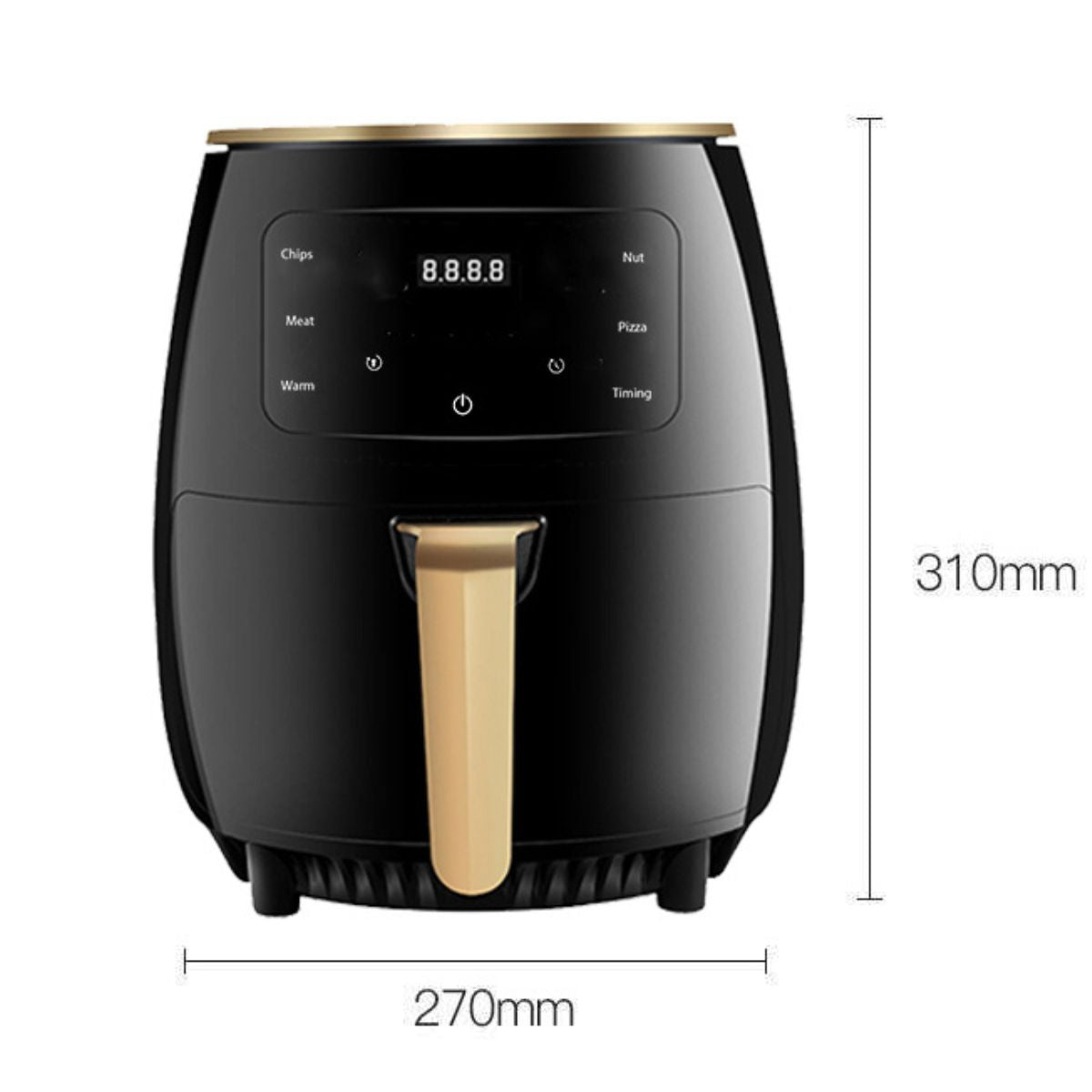 Heißluftfritteuse, 4,5 L Fassungsvermögen