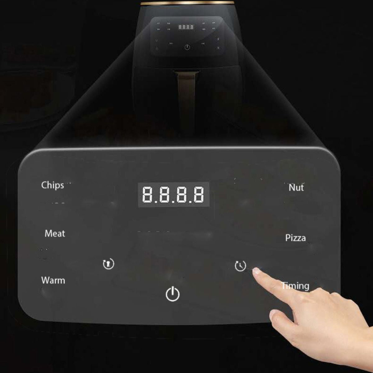 Heißluftfritteuse, 4,5 L Fassungsvermögen