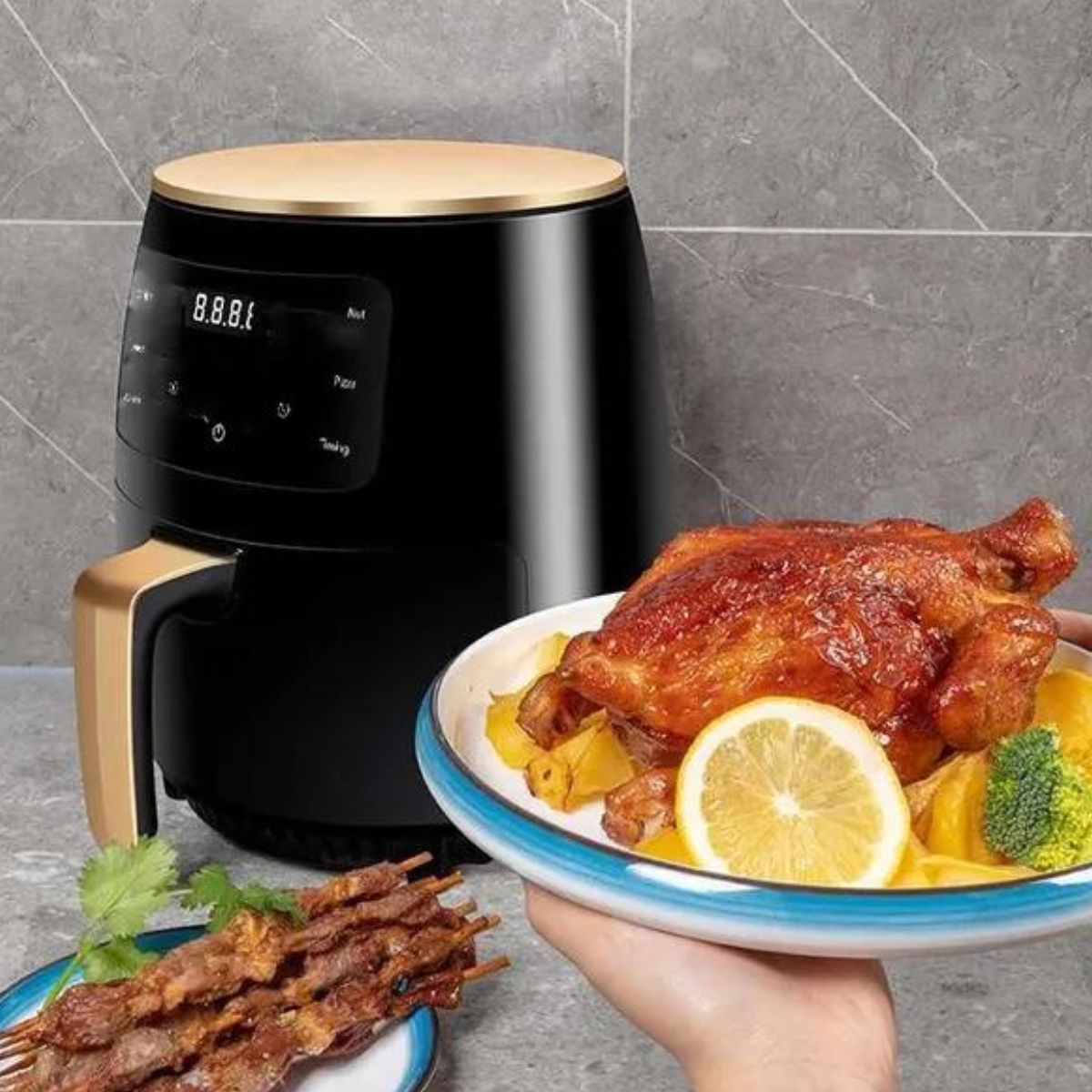 Heißluftfritteuse, 4,5 L Fassungsvermögen