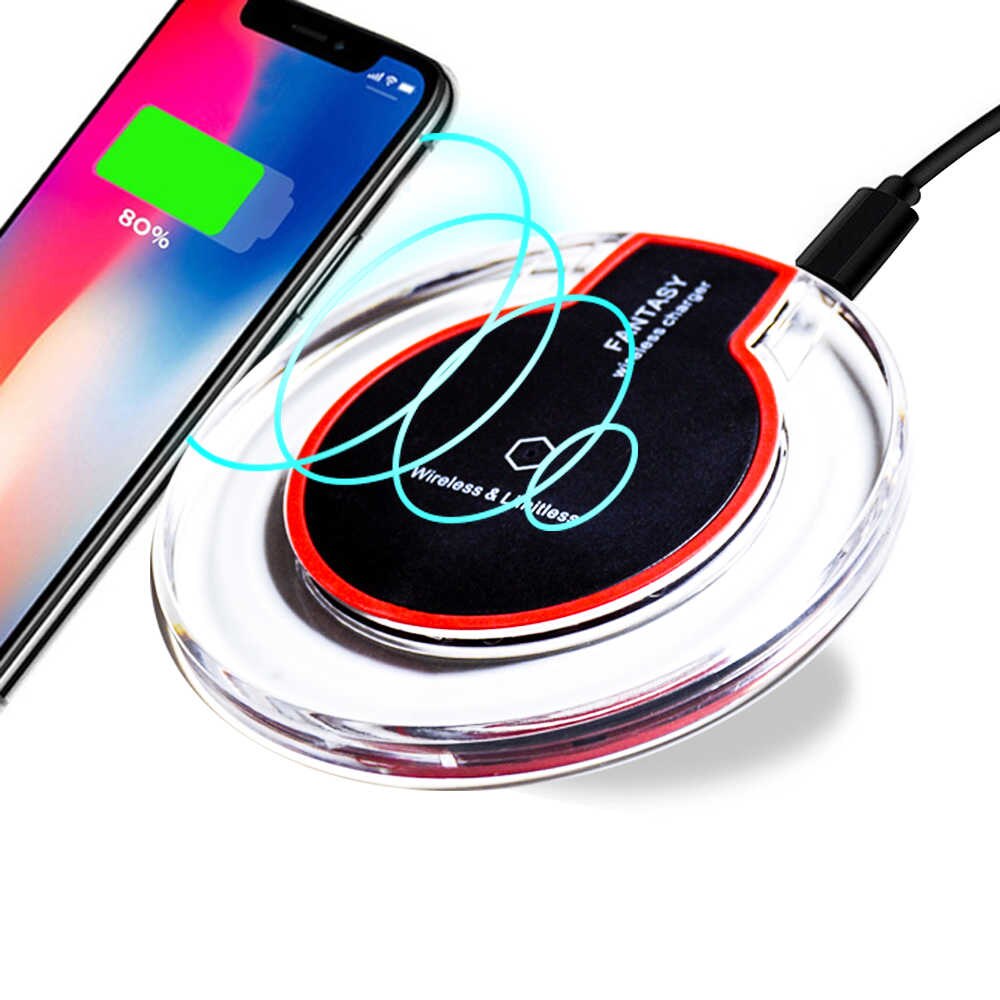 Kabelloses QI-Schnellladegerät für Mobiltelefone.