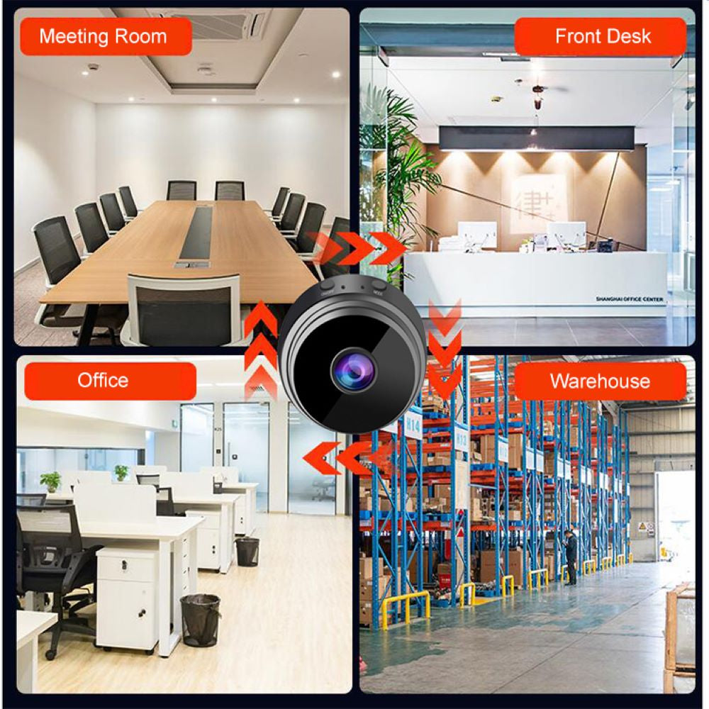 Mini-Überwachungskamera, WiFi, Live-Überwachung, Tag- und Nachtaufzeichnung