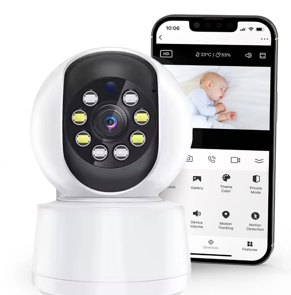 Intelligentes drahtloses Babyphone mit Nachtsicht und Zwei-Wege-Audio