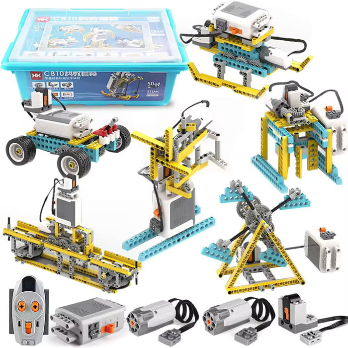 Roboter-Set für angehende Ingenieure 50-in-1 – Intelligentes DIY-Baukastenset mit 606 Teilen und Fernbedienung