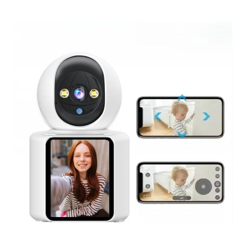 Intelligenter kabelloser Babyphone mit Nachtsicht und Zwei-Wege-Video- und Audioverbindung.