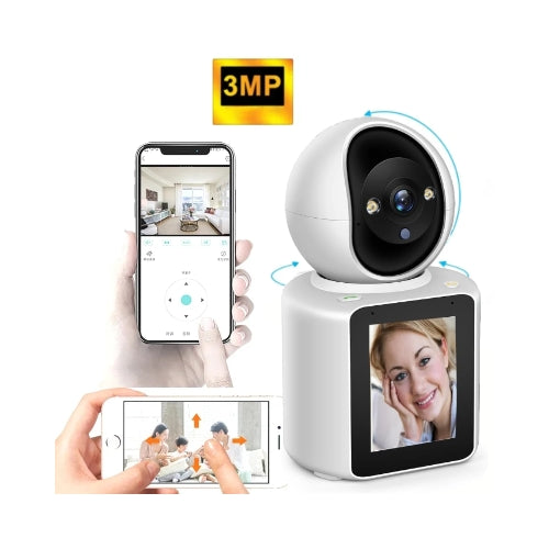 Intelligenter kabelloser Babyphone mit Nachtsicht und Zwei-Wege-Video- und Audioverbindung.